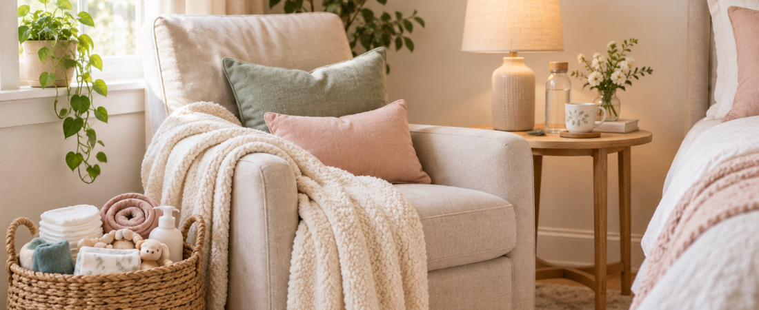 How to create a Calm Postpartum Recovery Space at Home