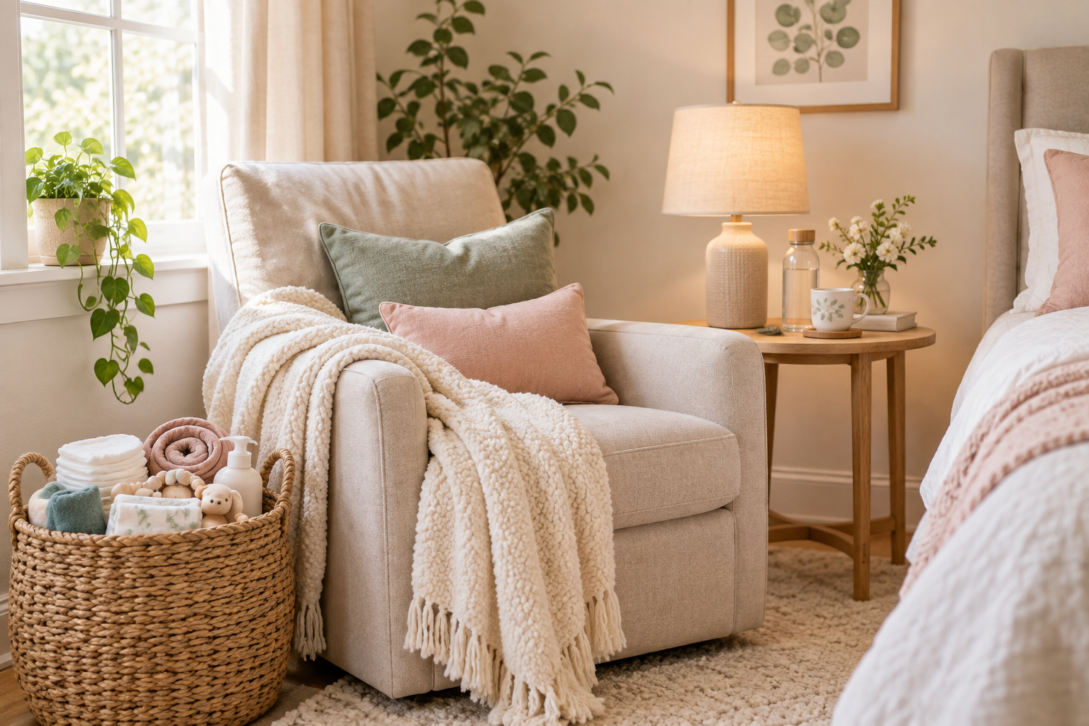 How to create a Calm Postpartum Recovery Space at Home